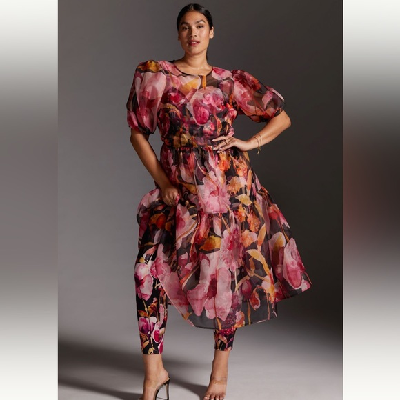 Anthro Floral Sweetheart Jumpsuit - Picture 9 of 15